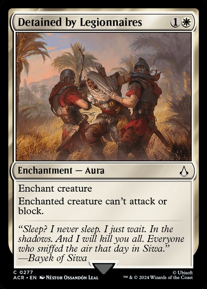 Card Scan of Detained by Legionnaires | ACR