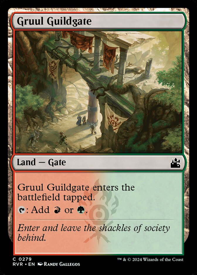 Card Scan of Gruul Guildgate | RVR