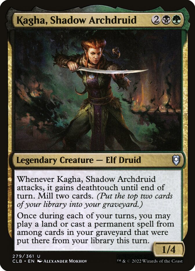 Card Scan of Kagha, Shadow Archdruid | CLB
