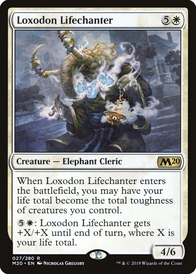 Card Scan of Loxodon Lifechanter | M20