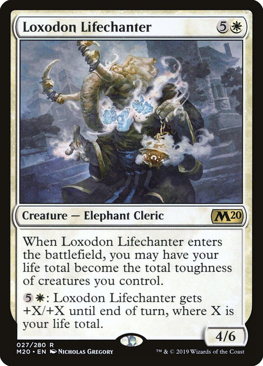 Card Scan of Loxodon Lifechanter | M20