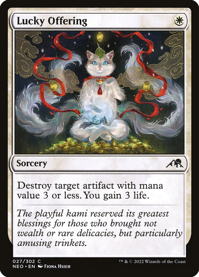 Card Scan of Lucky Offering | NEO