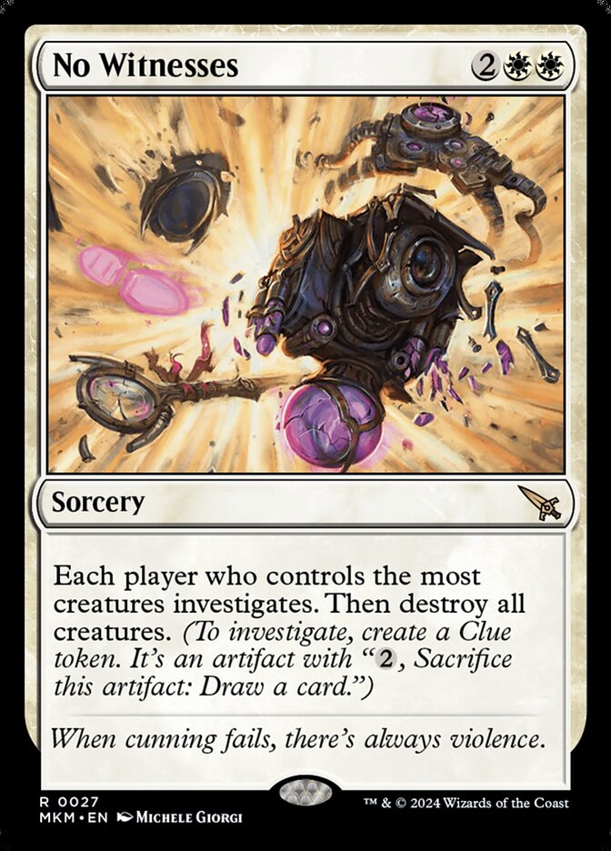 Card Scan of No Witnesses | MKM