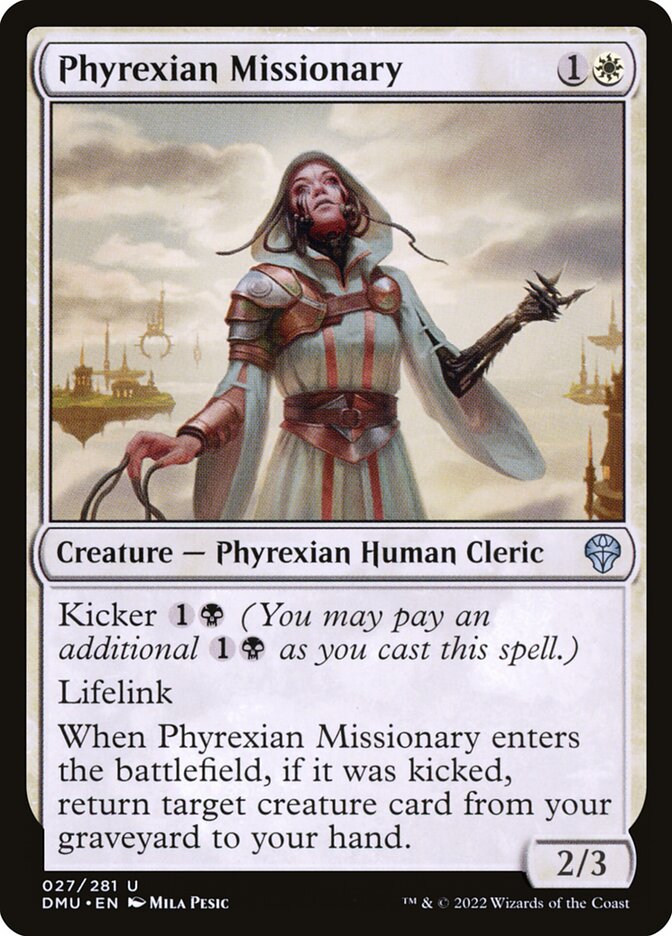 Card Scan of Phyrexian Missionary | DMU