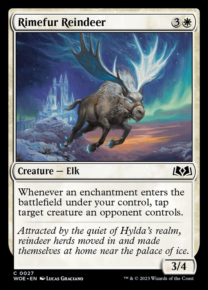 Card Scan of Rimefur Reindeer | WOE