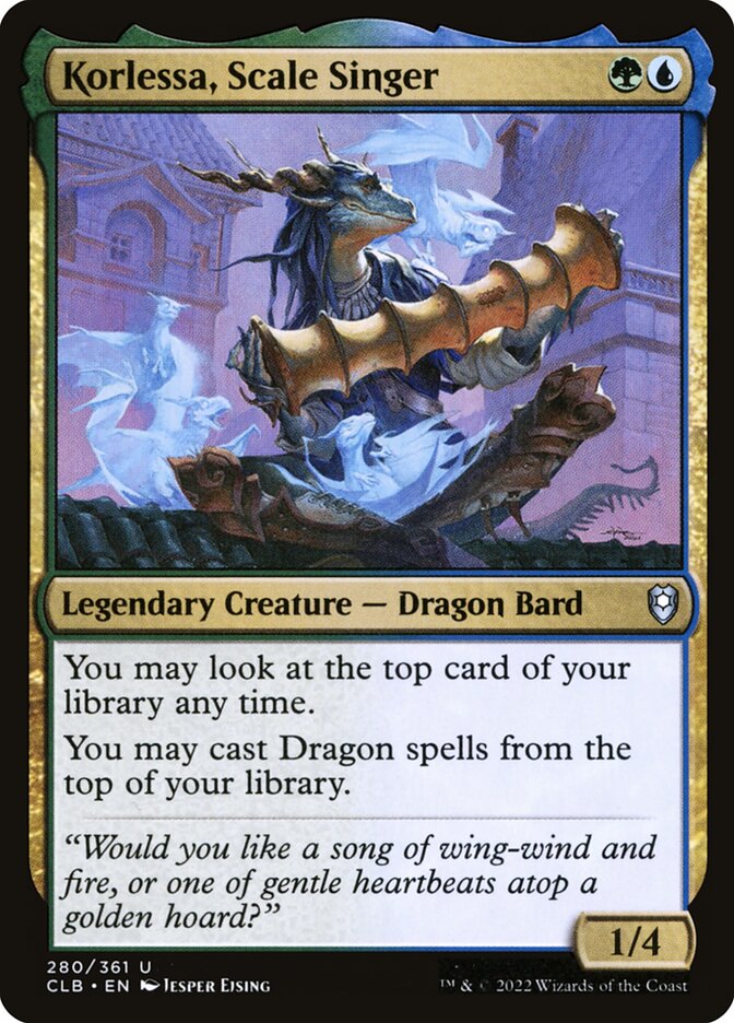 Card Scan of Korlessa, Scale Singer | CLB