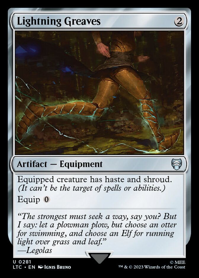 Card Scan of Lightning Greaves | LTC