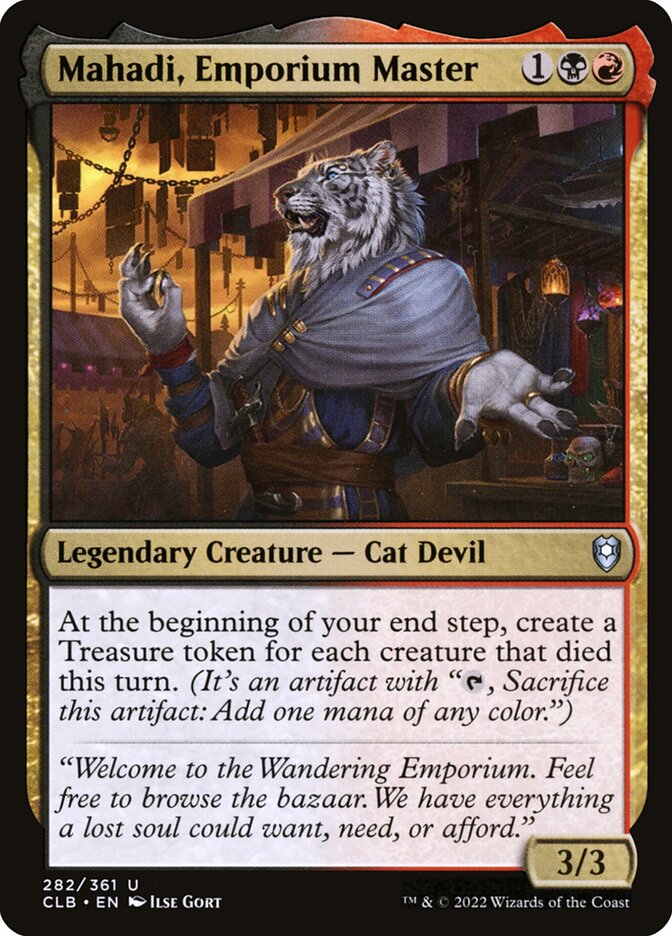 Card Scan of Mahadi, Emporium Master | CLB