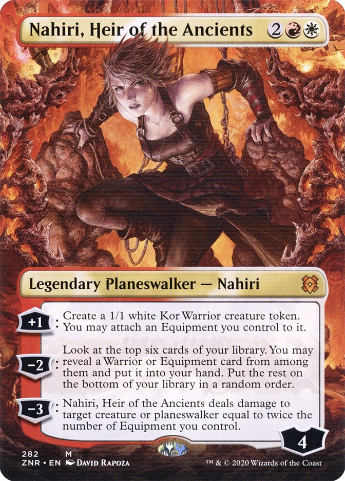 Nahiri, Heir of the Ancients | ZNR (Borderless Planeswalker)