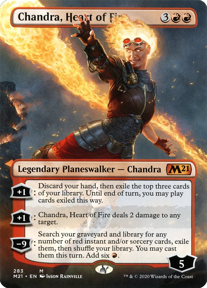 Chandra, Heart of Fire | M21 (Bordlerss Planeswalker)