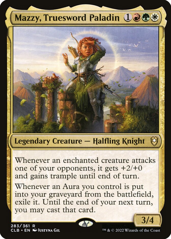 Card Scan of Mazzy, Truesword Paladin | CLB