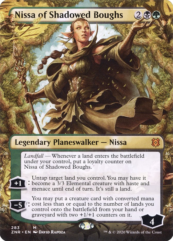 Nissa of Shadowed Boughs | ZNR (Borderless Planeswalker)