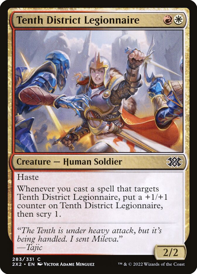 Card Scan of Tenth District Legionnaire | 2X2