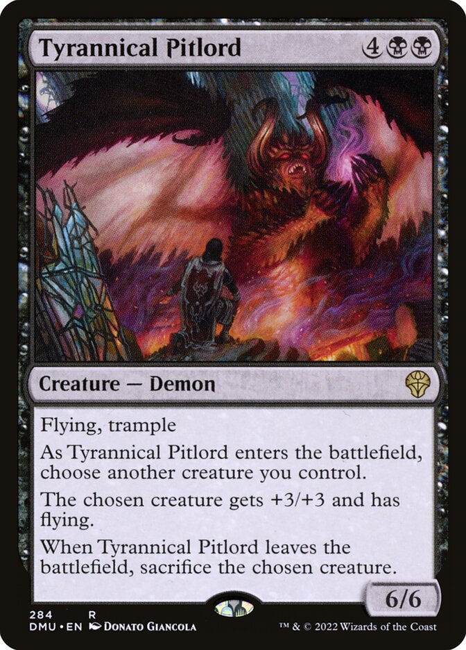 Card Scan of Tyrannical Pitlord | DMU