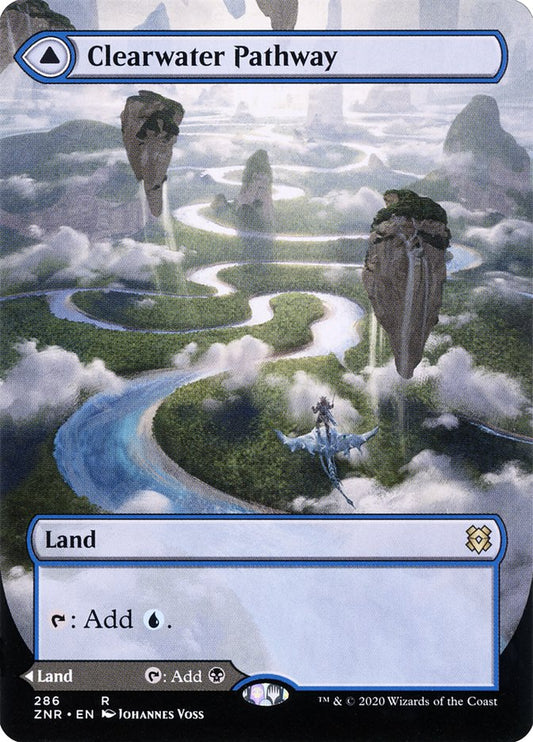 Clearwater Pathway // Murkwater Pathway | ZNR (Alternate Art Borderless)