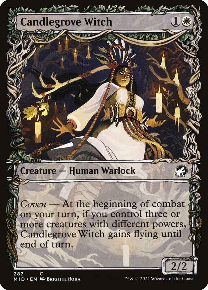 Card Scan of Candlegrove Witch | MID (Equinox Showcase)