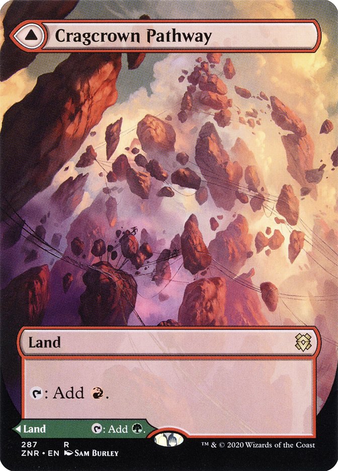Cragcrown Pathway // Timbercrown Pathway | ZNR (Alternate Art Borderless)