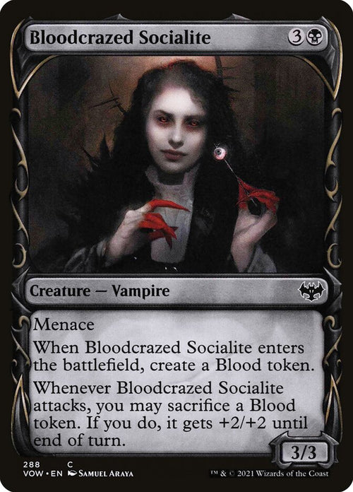 Card Scan of Bloodcrazed Socialite | VOW (Showcase)