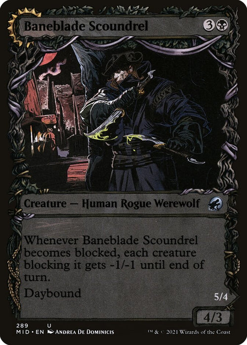 Card Scan of Baneblade Scoundrel // Baneclaw Marauder | MID (Equinox Showcase)