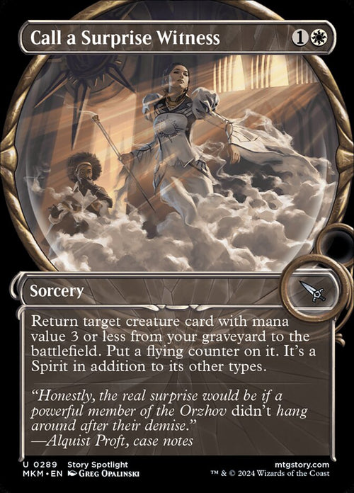 Card Scan of Call a Surprise Witness | MKM (Magnified Showcase)