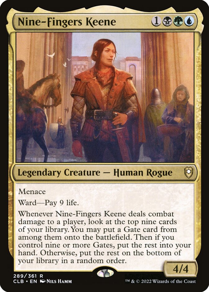 Card Scan of Nine-Fingers Keene | CLB