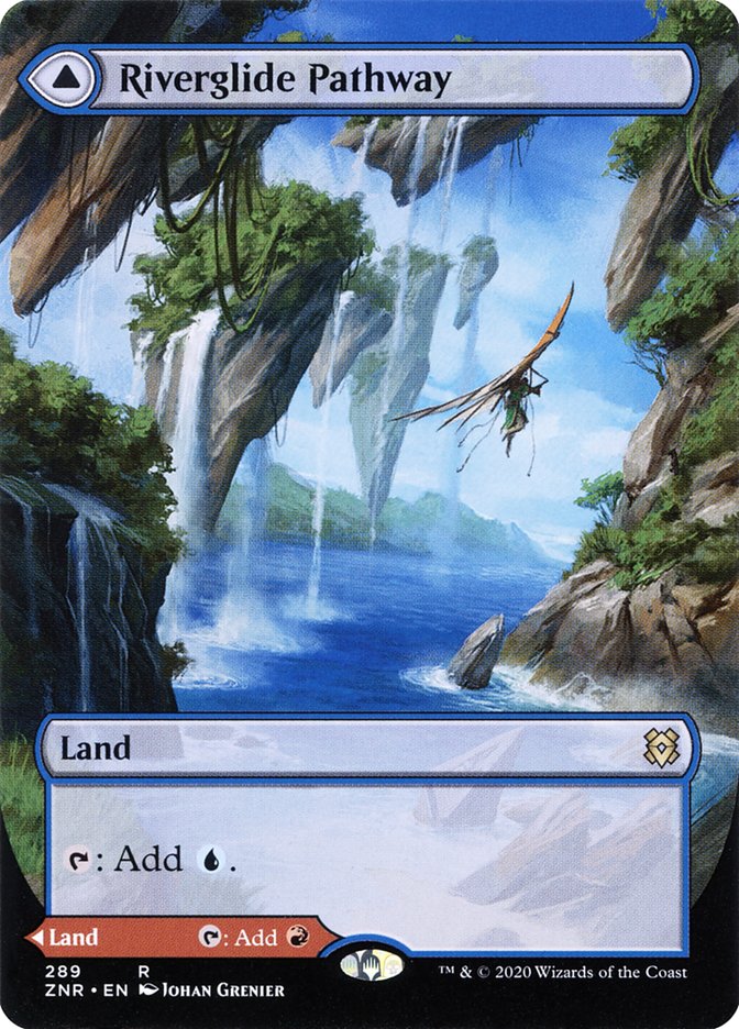 Riverglide Pathway // Lavaglide Pathway | ZNR (Alternate Art Borderless)