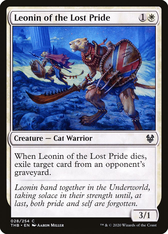 Card Scan of Leonin of the Lost Pride | THB