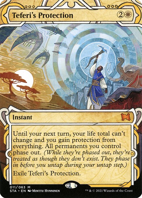 Teferi's Protection | STA (Showcase Etched) - Card Scan