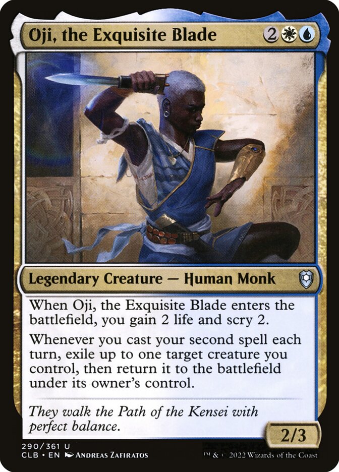 Card Scan of Oji, the Exquisite Blade | CLB