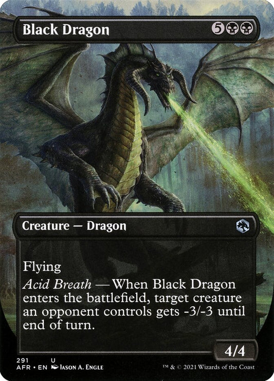 Black Dragon | AFR (Alternate Art Borderless)