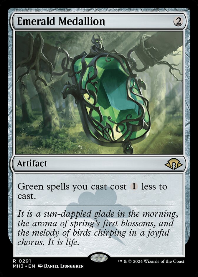Card Scan of Emerald Medallion | MH3