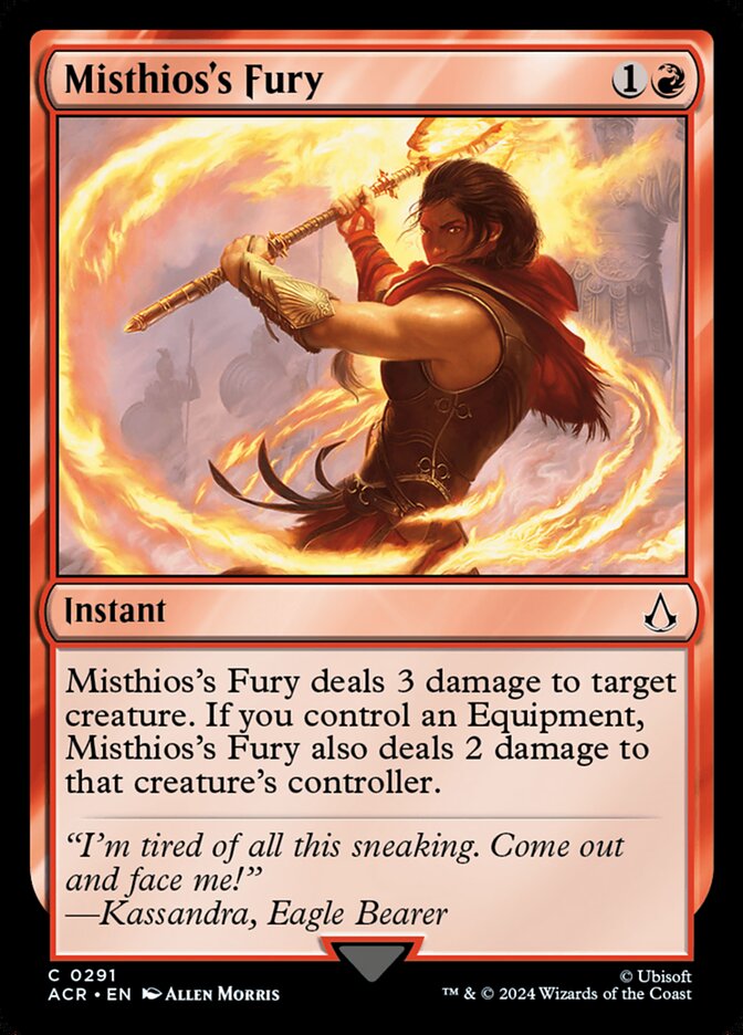 Card Scan of Misthios's Fury | ACR