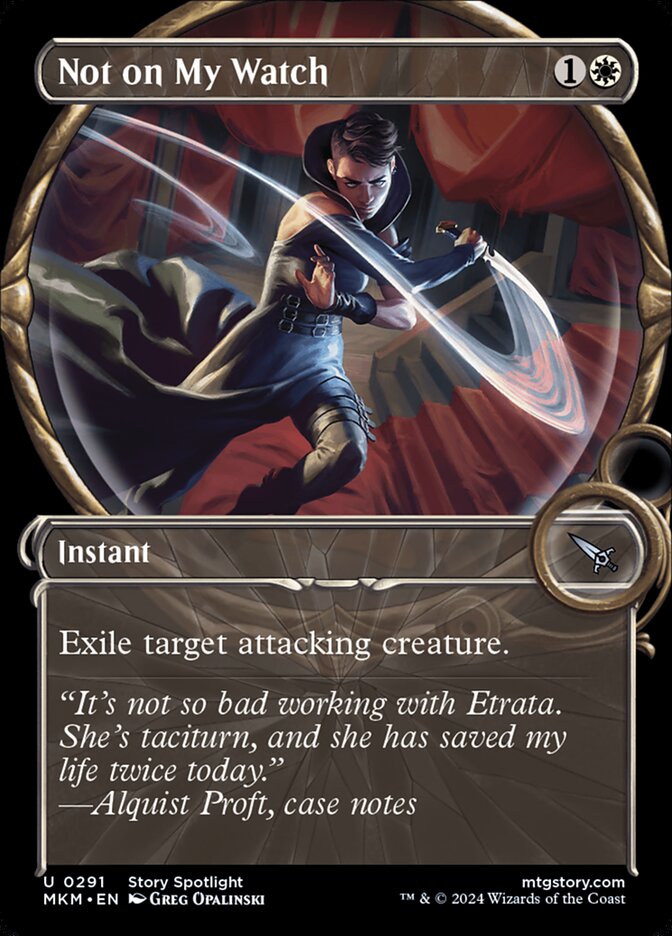 Card Scan of Not on My Watch | MKM (Magnified Showcase)