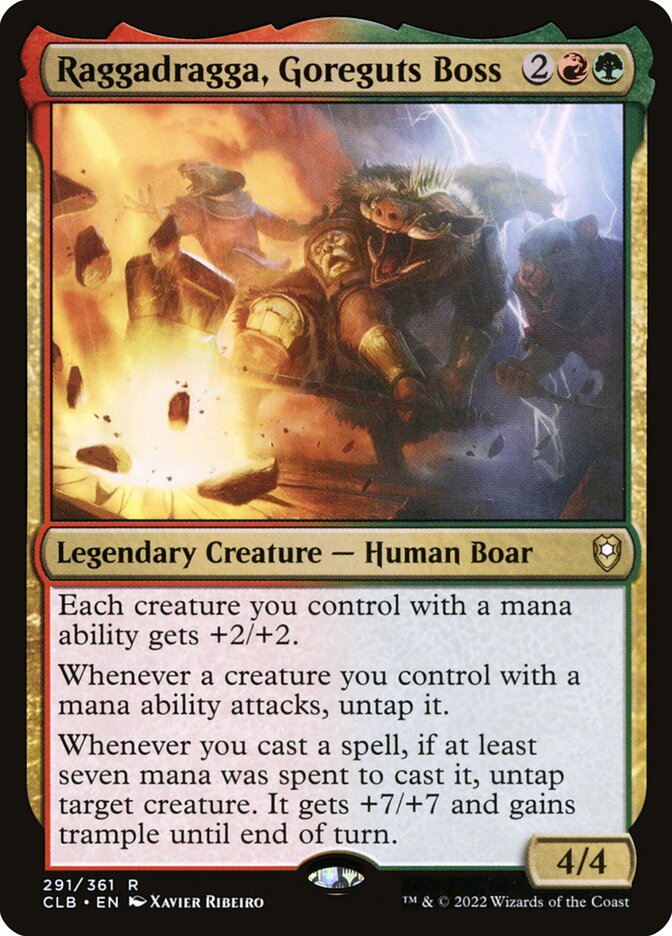 Card Scan of Raggadragga, Goreguts Boss | CLB
