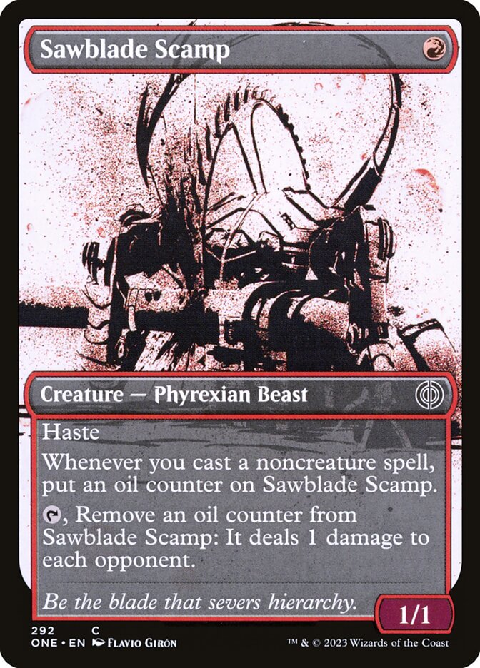 Card Scan of Sawblade Scamp | ONE (Ichor Showcase)