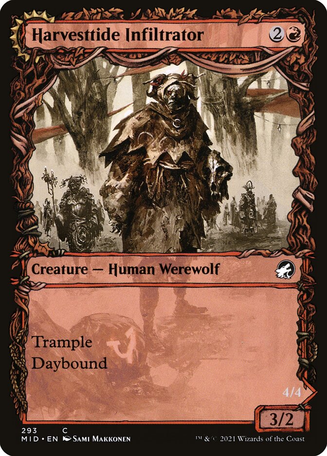 Card Scan of Harvesttide Infiltrator // Harvesttide Assailant | MID (Equinox Showcase)