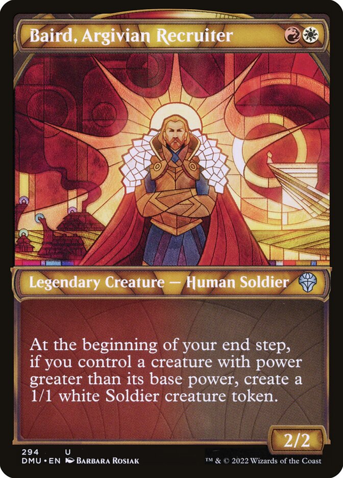 Card Scan of Baird, Argivian Recruiter | DMU (Showcase)