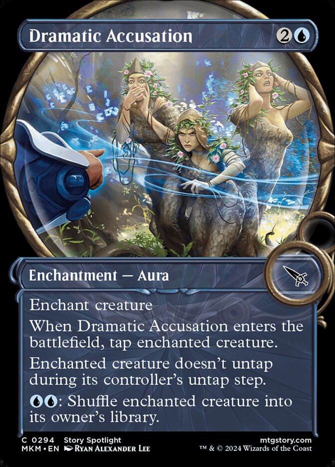 Card Scan of Dramatic Accusation | MKM (Magnified Showcase)