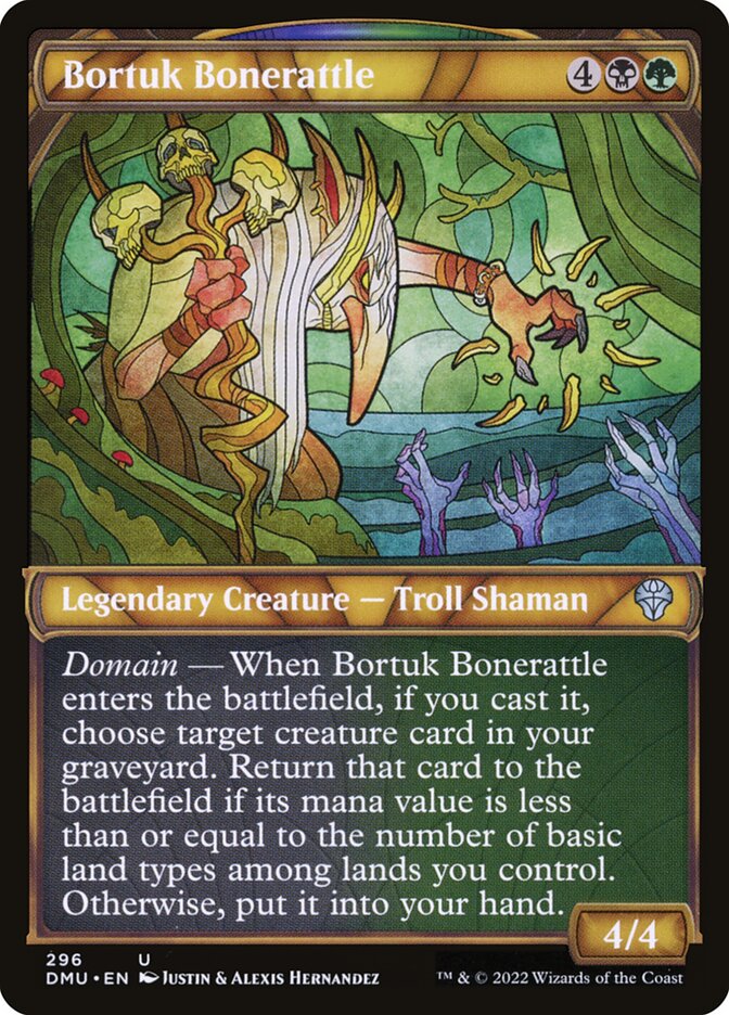 Card Scan of Bortuk Bonerattle | DMU (Showcase)