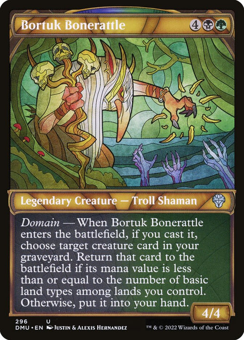 Card Scan of Bortuk Bonerattle | DMU (Showcase)