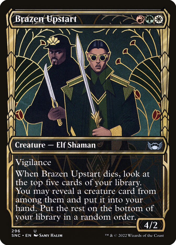 Card Scan of Brazen Upstart | SNC (Golden Age Showcase)