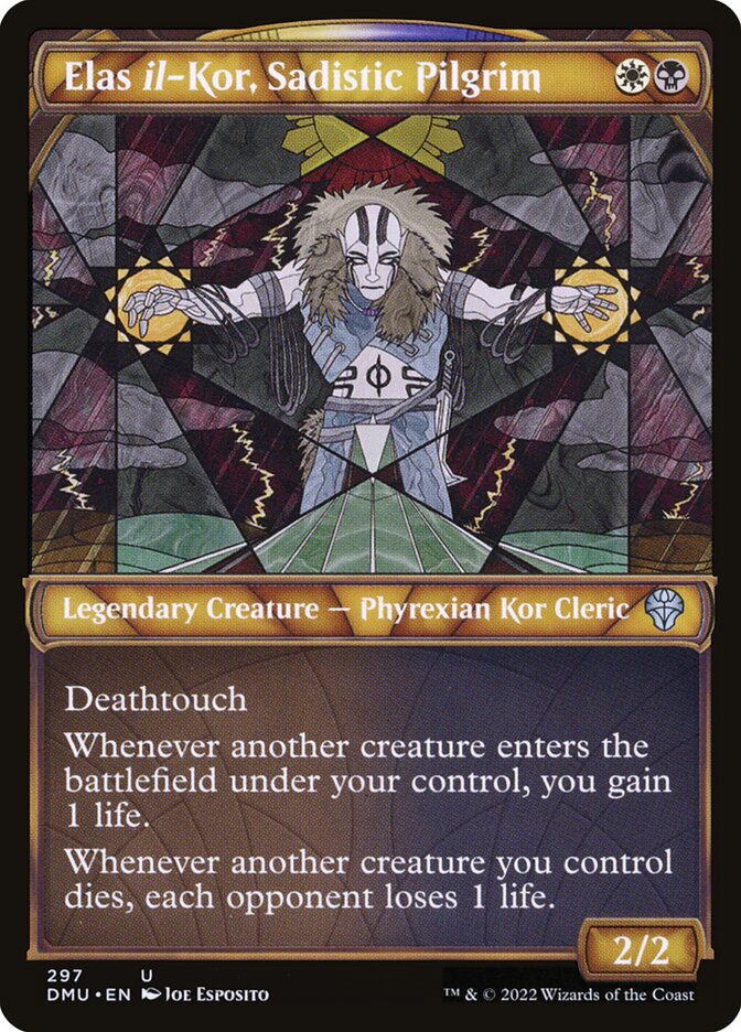 Card Scan of Elas il-Kor, Sadistic Pilgrim | DMU (Showcase)