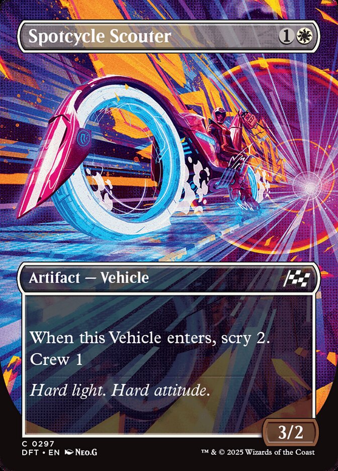 Card Scan of Spotcycle Scouter | DFT (Revved Up)