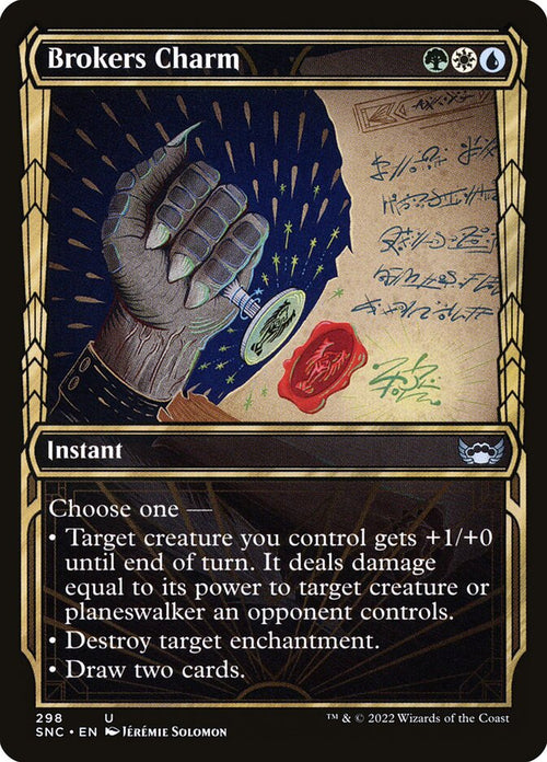 Card Scan of Brokers Charm | SNC (Golden Age Showcase)
