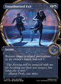 Card Scan of Unauthorized Exit | MKM (Magnified Showcase)