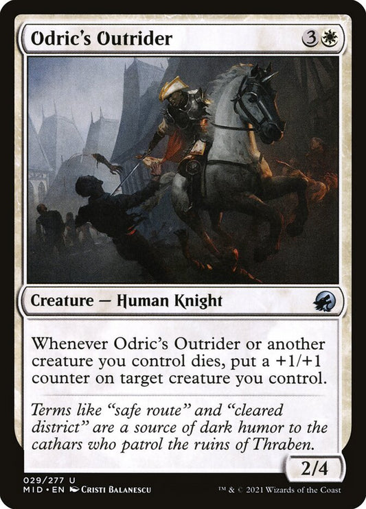 Card Scan of Odric's Outrider | MID