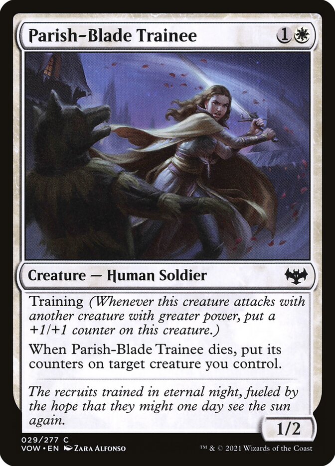 Card Scan of Parish-Blade Trainee | VOW