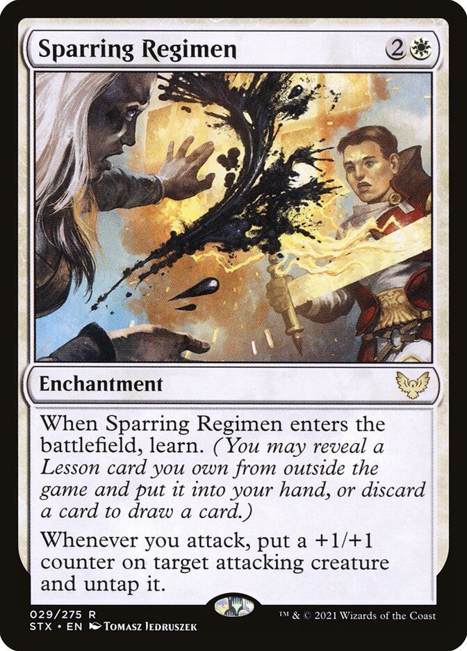 Card Scan of Sparring Regimen | STX