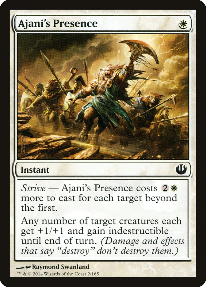 Card Scan of Ajani's Presence | JOU