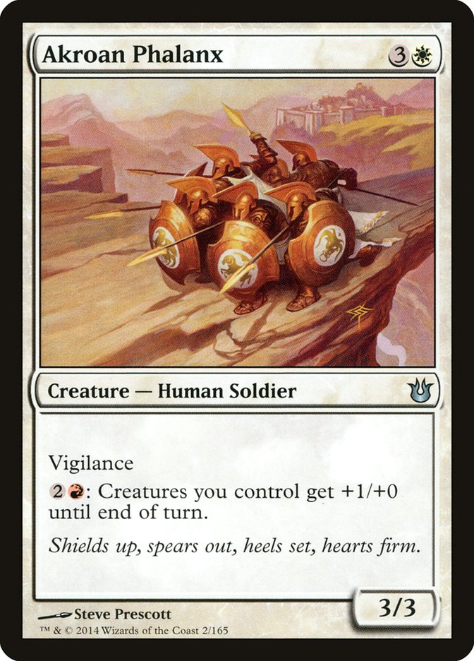 Card Scan of Akroan Phalanx | BNG